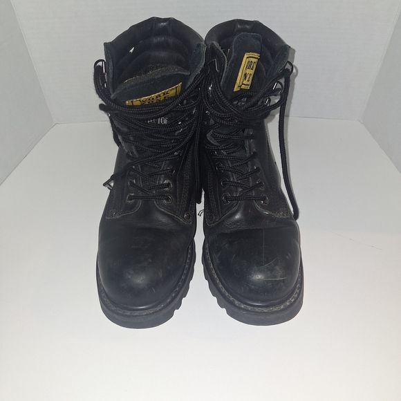 Rugged Black Men's Boots - Picture 1 of 12